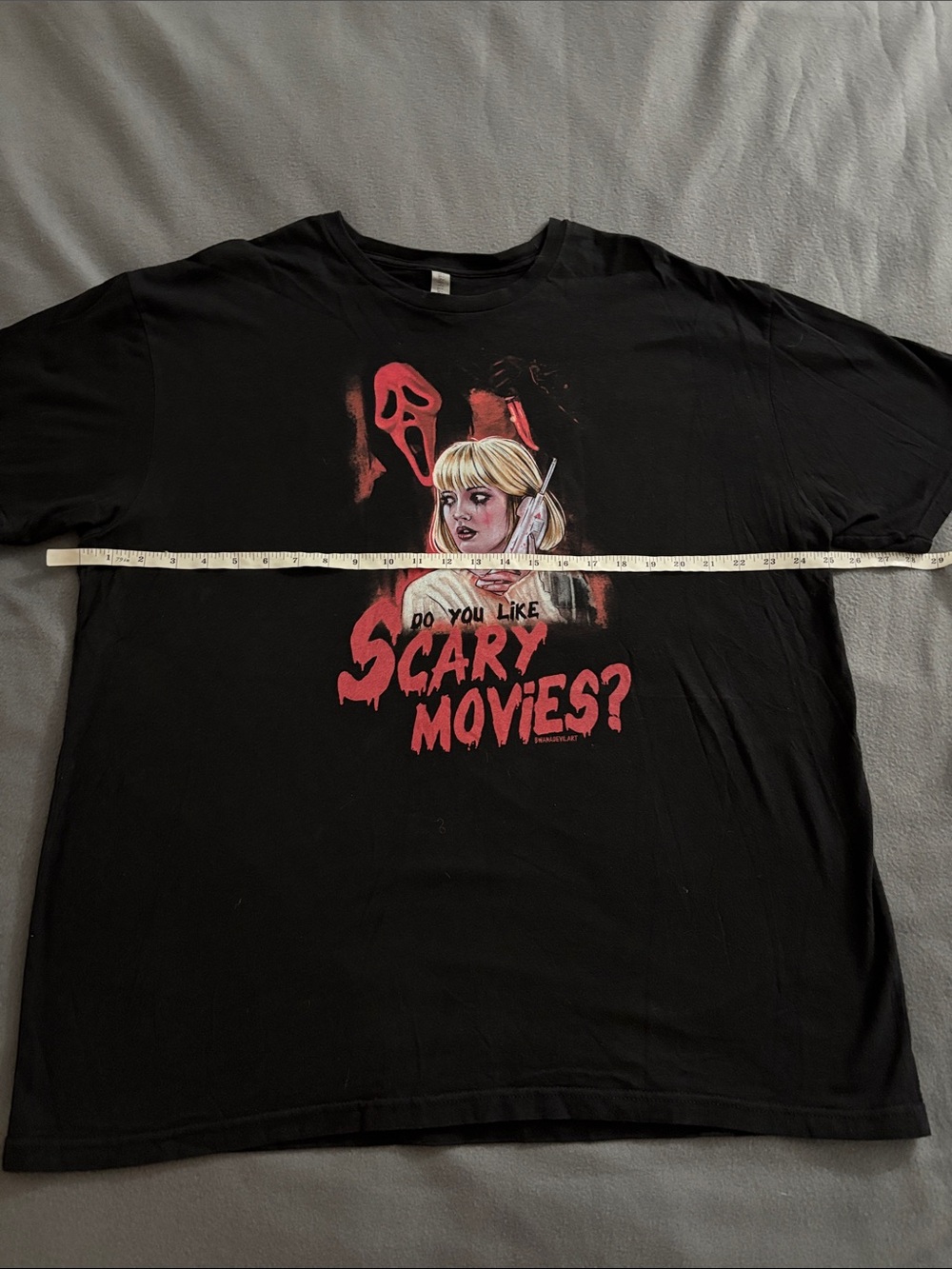 Scream Ghostface Do You Like Scary Movies Graphic Tee XXL Horror Movie Shirt - Picture 3 of 7